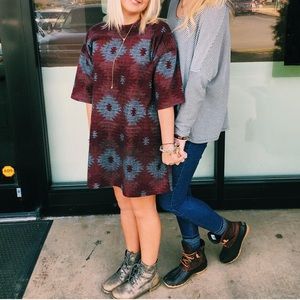 Blush boutique mini dress